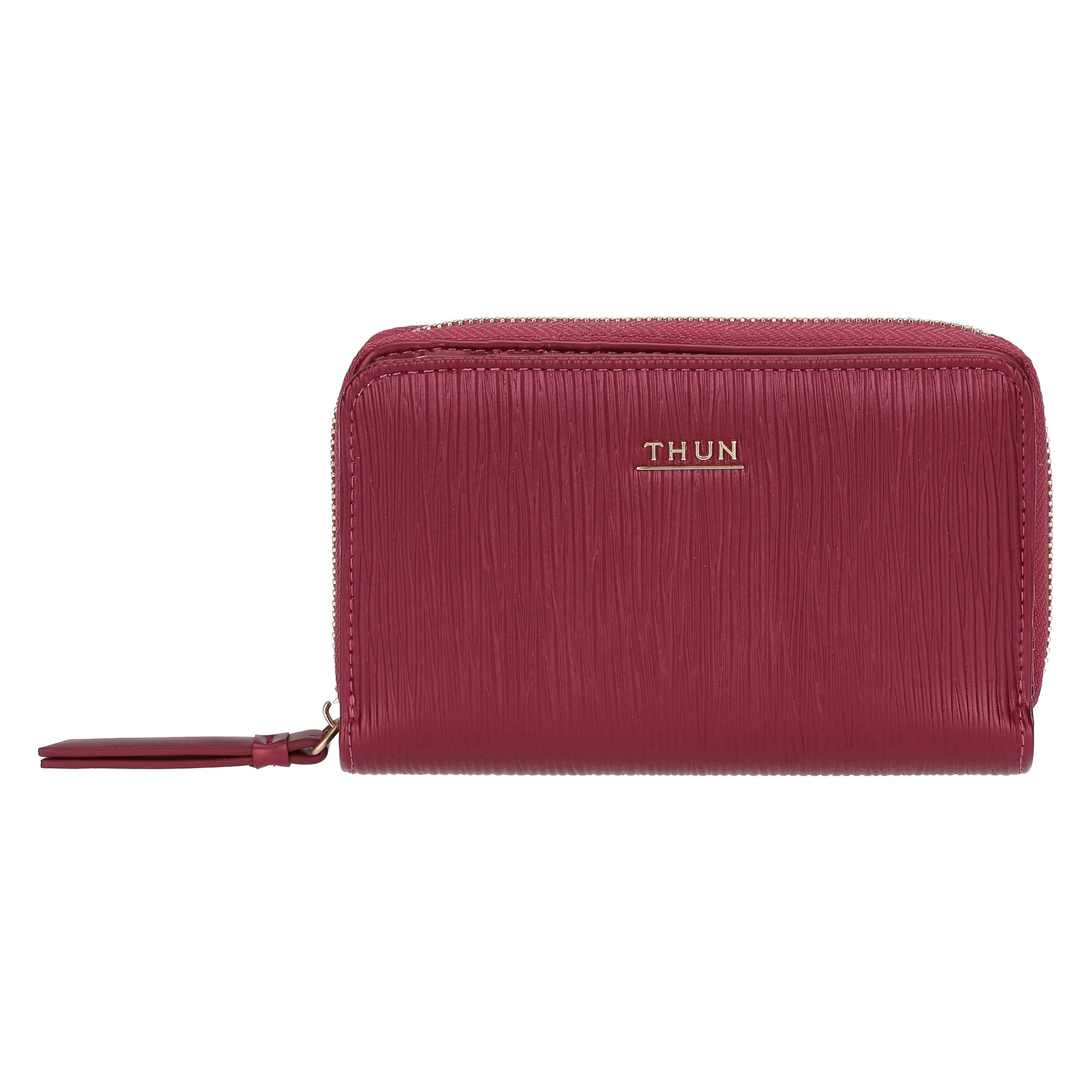 Thun - Medium Cherry Wallet - Faux Leather - Always with me Collection - 15.8 x 3 x 9.5 cm
