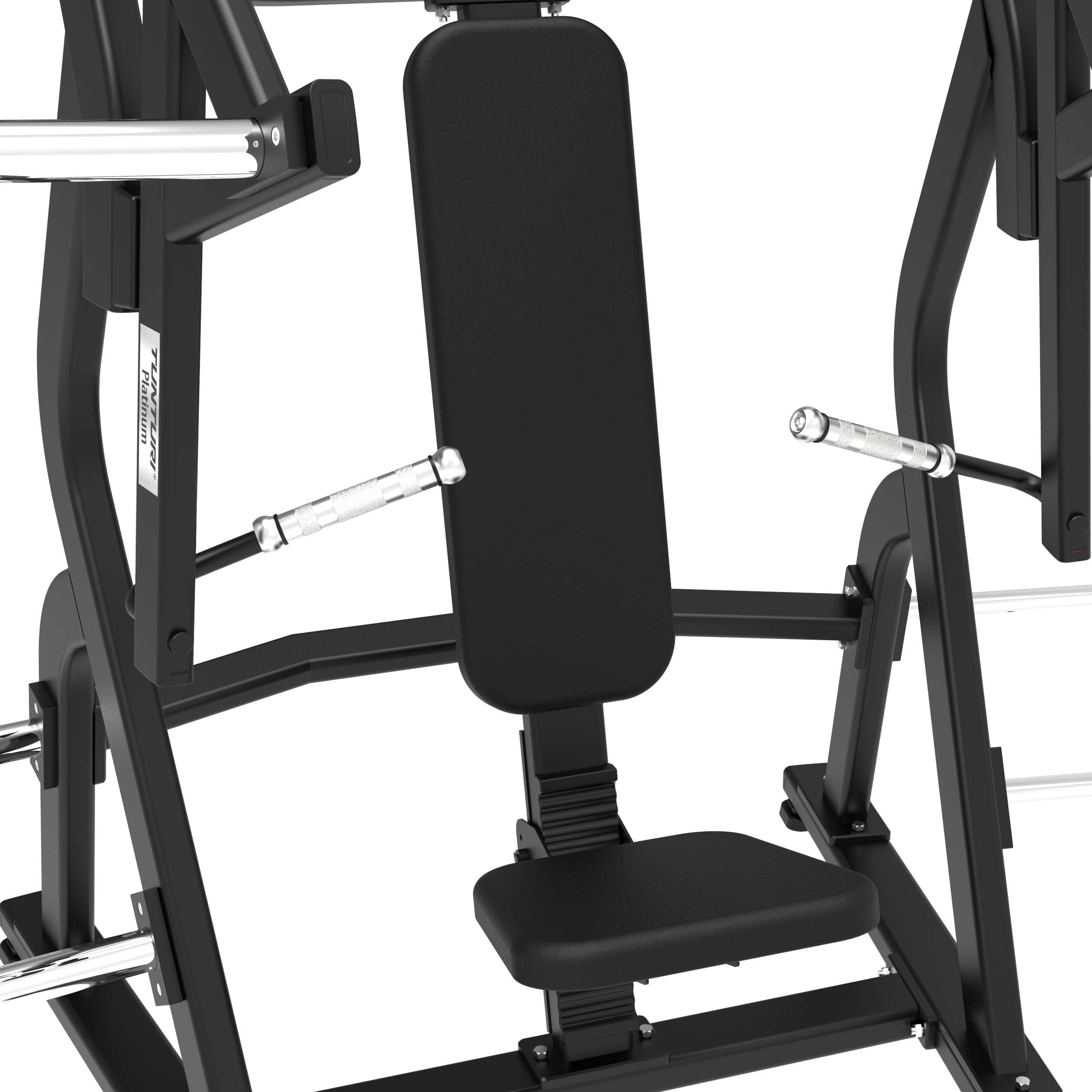 Tunturi Platinum Chest Press Kraftstation – Fitnessgerät für Brusttraining – Plate Loaded Homegym – 200 kg Maximales Gewicht – V-Serie