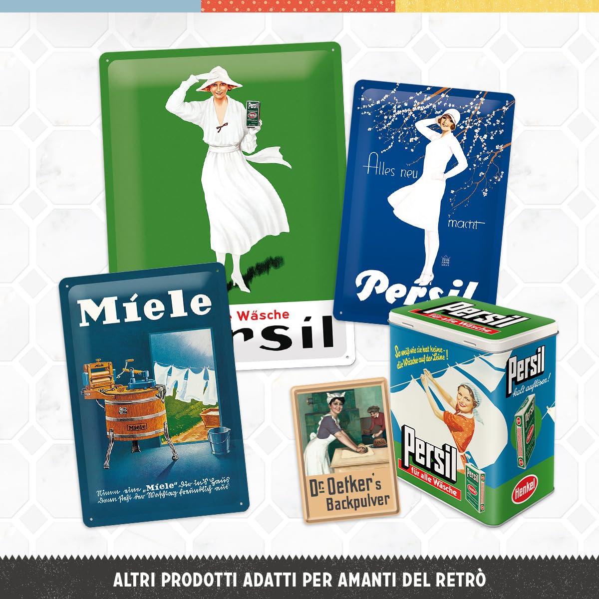 Targhe Nostalgic Art - Design Vintage Metallo, 20x15cm - Foto 3