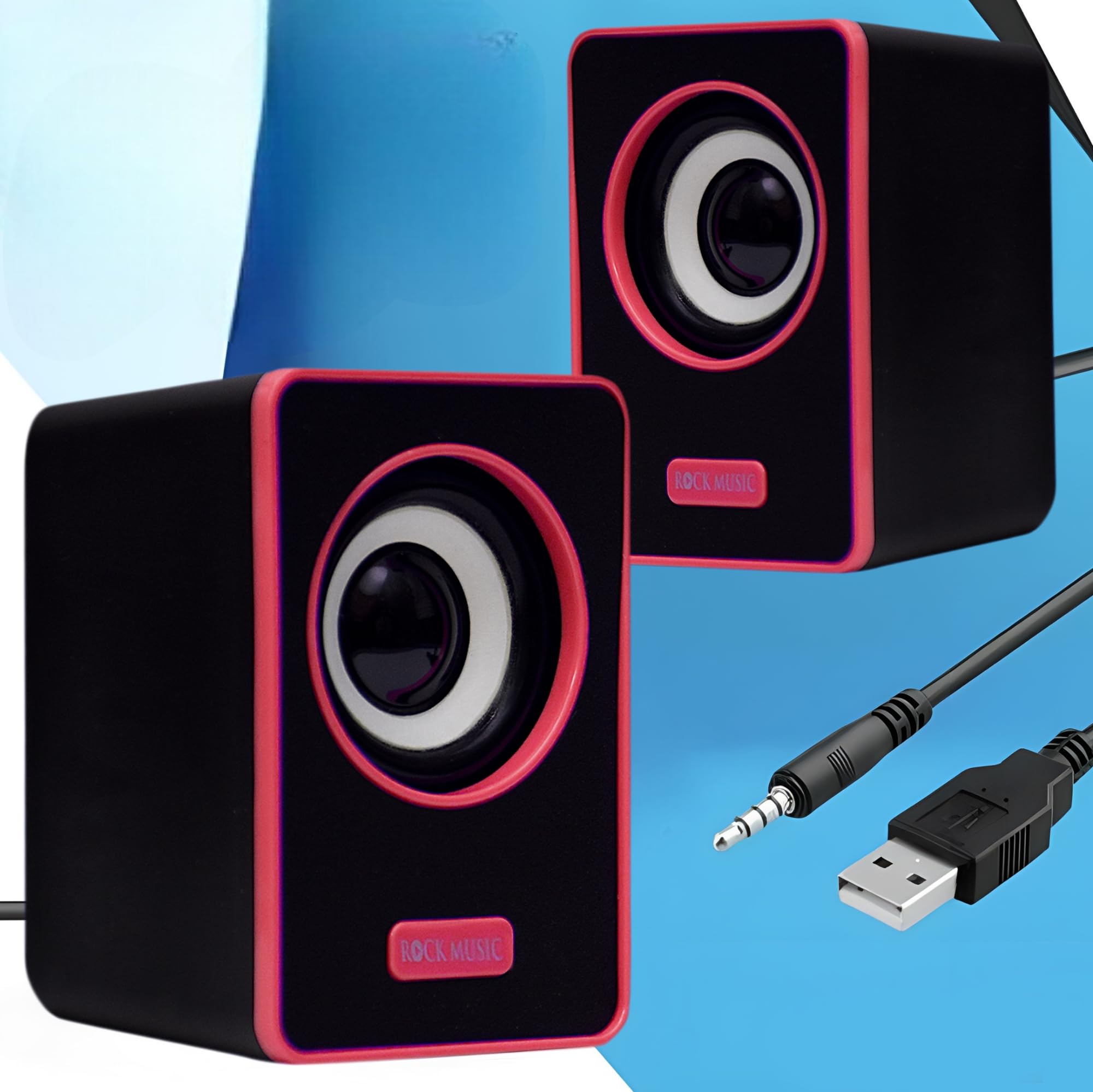 Fire Turtle Computer Speaker Multimedia Sound Bass Speakers Auxiliary System Speaker for Desktop Laptop (Red) (B0CVKQ1P51) Amazon Price History, Amazon Price Tracker