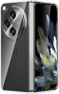 GIOPUEY Hülle Kompatibel mit OnePlus Open, Hochtransparent Case, Hartes PC-Material Handyhülle，Kein Vergilben, Kein Ausbleichen Cover - transparent