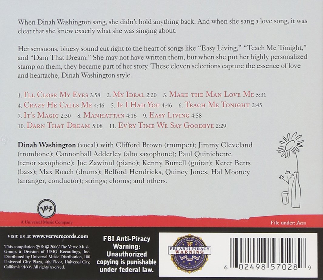 Dinah Washington for Lovers