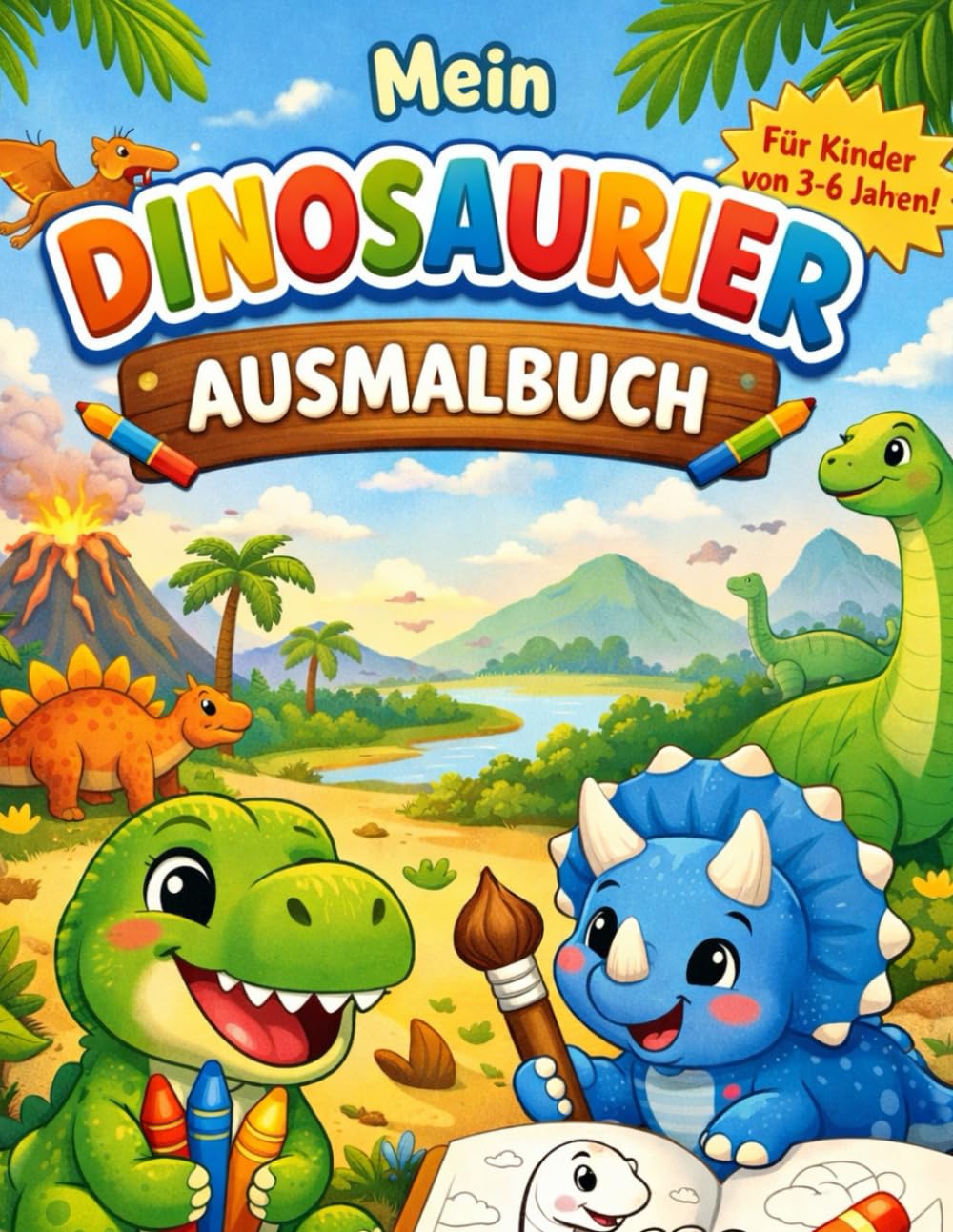 Mein Dinosaurier- Ausmalbuch