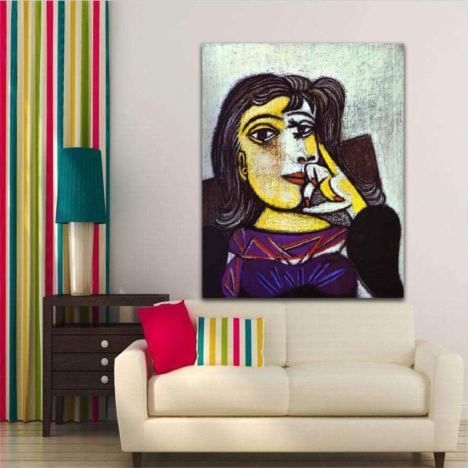Amazon.com: ZENDA Pablo Picasso Wall Art Picasso Portrait of Dora