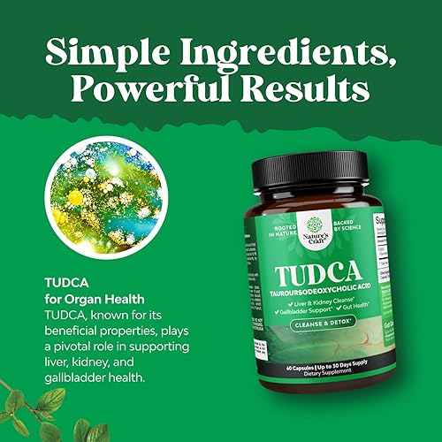 Miniatura 7 de Paquete de limpieza y desintoxicación de ácido úrico a base de hierbas y suplemento avanzado de apoyo hepático TUDCA – Limpieza diaria esencial del