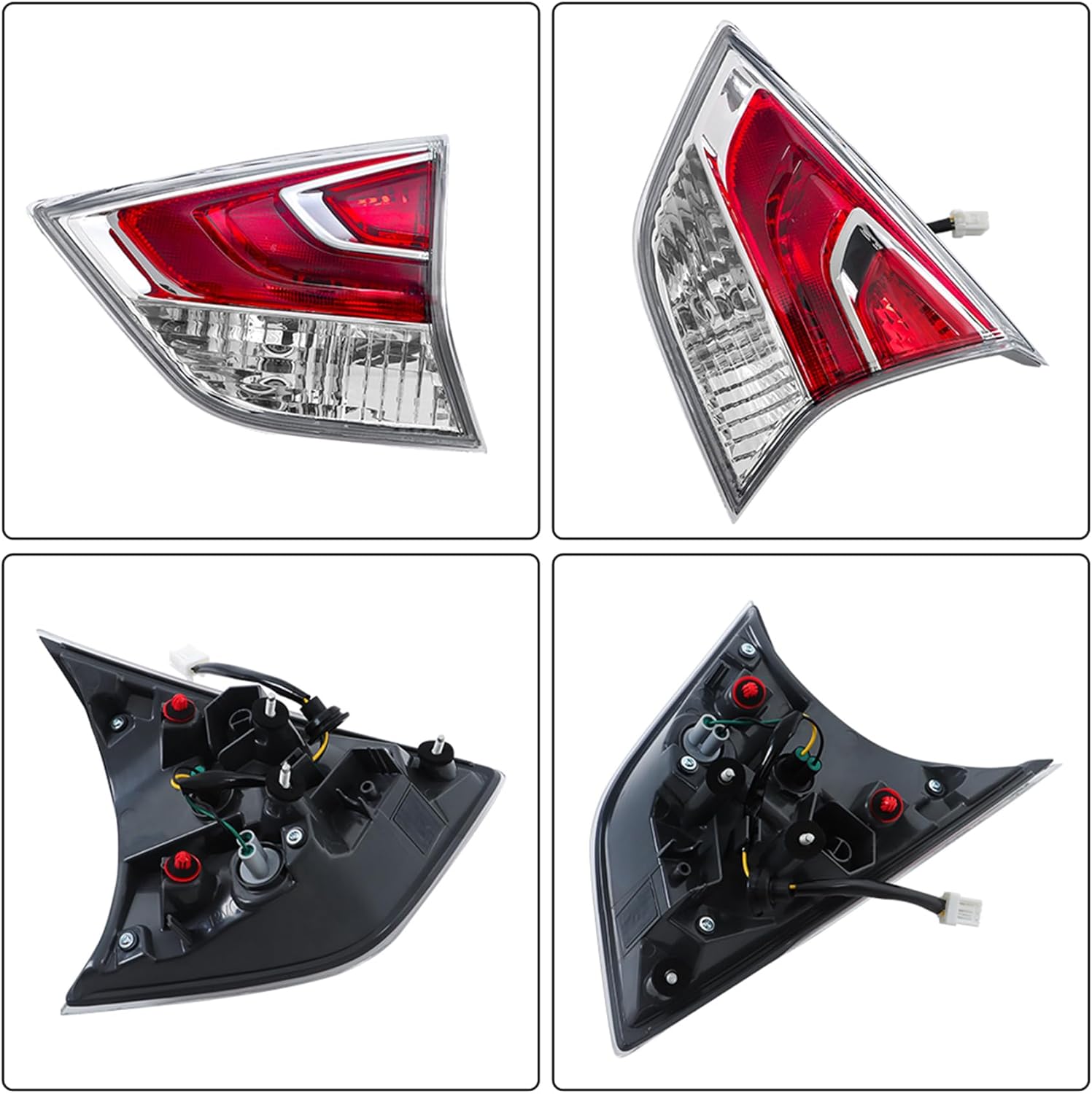 Silscvtt RH Rear Brake Inner Tail Light Assembly Replacement for Nissan Rogue 2014-2016 Tail Light Right Side NI2803103 265504BA1A
