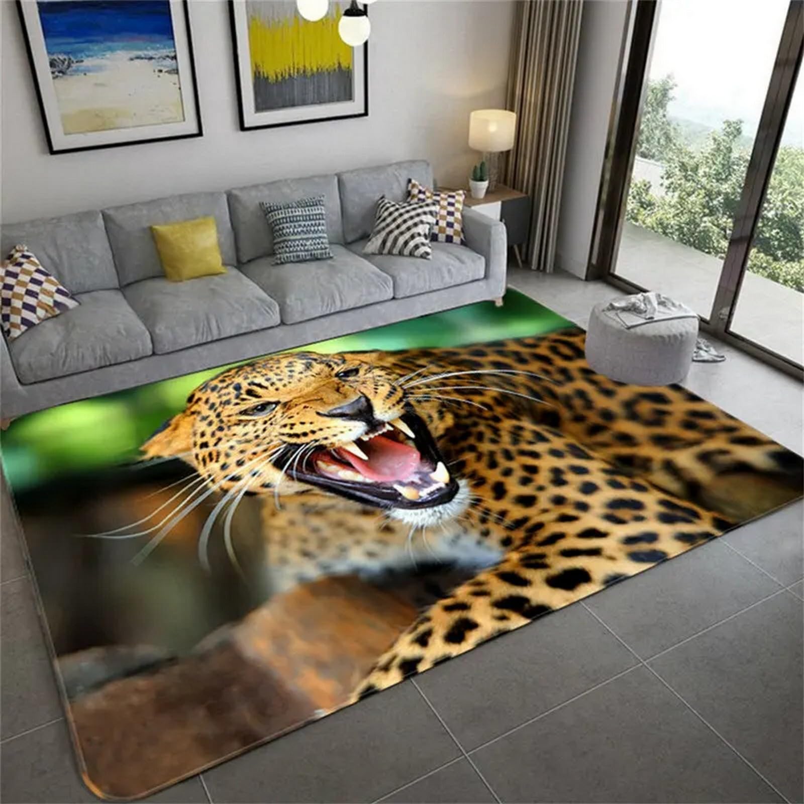 Tapis léopard enfant pour créer un nid douillet 120x160