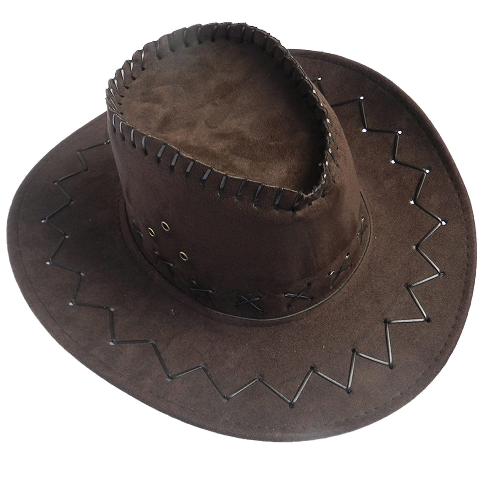 Classic Western Style Women Men Summer Cowboy Hat Shapeable Wide Brim Sun Hat Cowboy Hat Leather Cowboy Hats