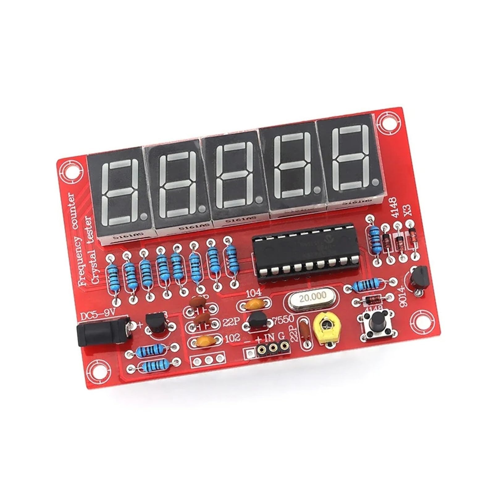 ChuFort Frequenzmesser, 1 Hz - 50 MHz, Kristalltester, 5-stellige digitale