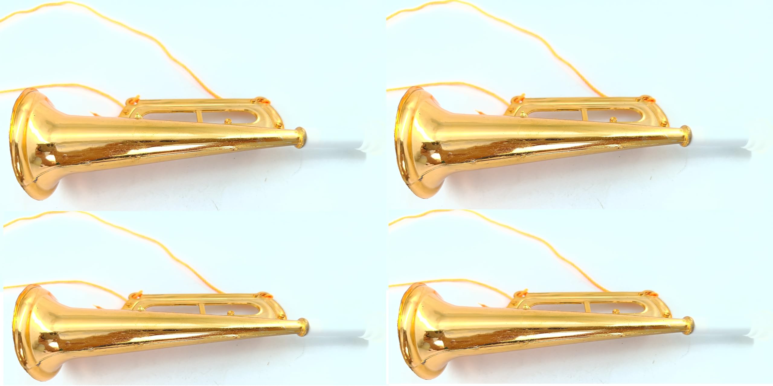 advancedestore Set of 4pcs Horn Plastic Noise Maker Musical Toy Trumpet Mouthpiece Musical Toy for Kids (7inches)