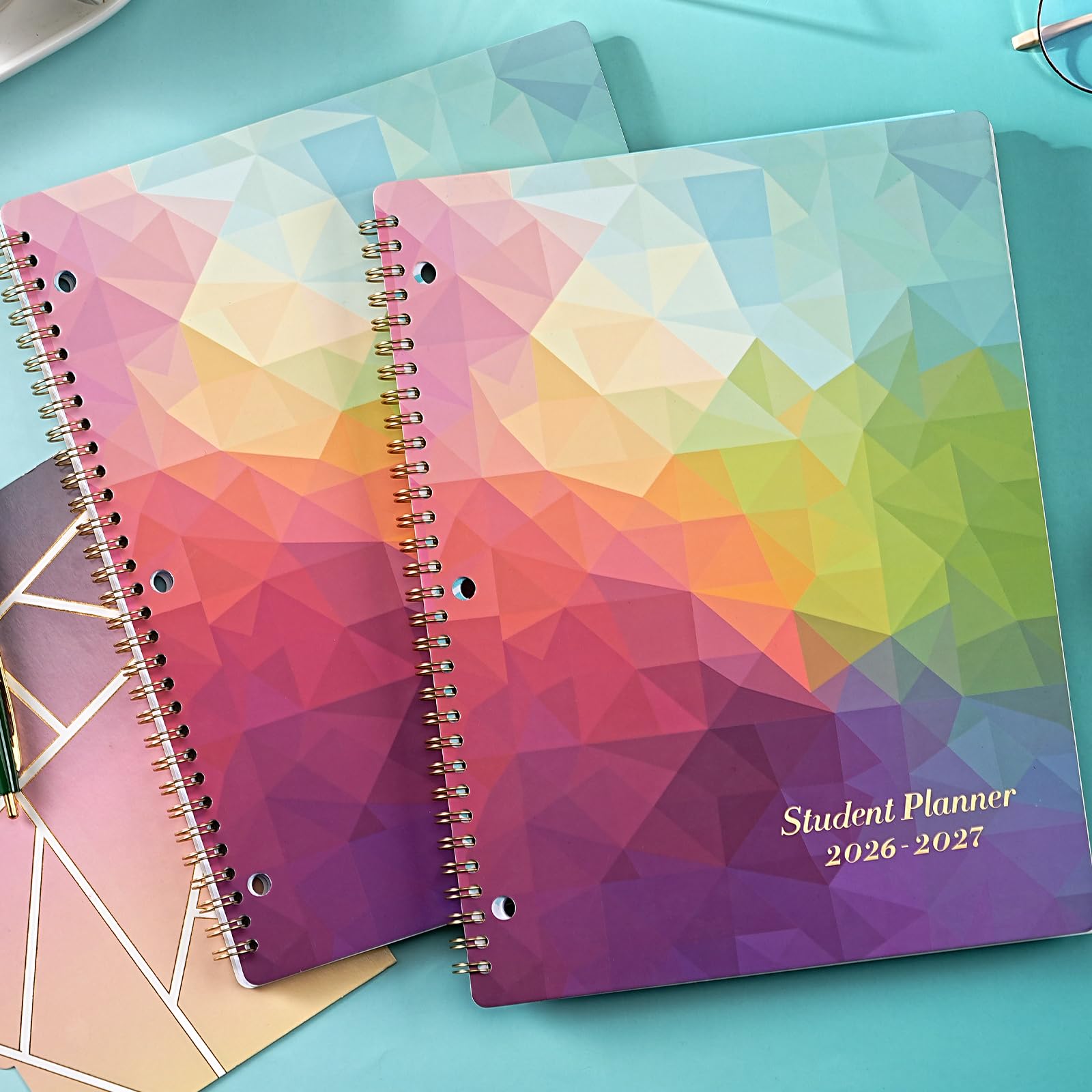 Planner per studenti 2024-2025 - Agenda scolastica, luglio 2024-giugno 2025, 21,6 x 27,9 cm, pianificatore scolastico 2024-2025 con 3 fori perforati