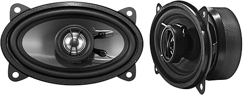 Earthquake Sound T46 - Altavoces coaxiales de 2 vías serie TNT de 4 x 6 pulgadas, color negro
