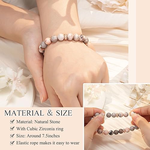 Vista 4 de UPROMI Pulsera para mujereshombres, regalos de cumpleaños para adolescentes, niñas, mujeres y ella