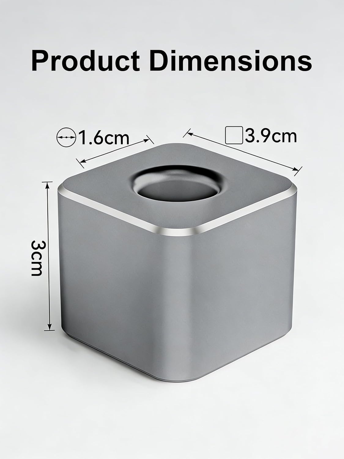 Single Pen Holder, Durable Fountain Pen Stand for Desk (16mm ID, 3cm H) Aluminum Alloy, Non-Slip Base, Minimalist Office/Home Organizer(Multicolored,6P)