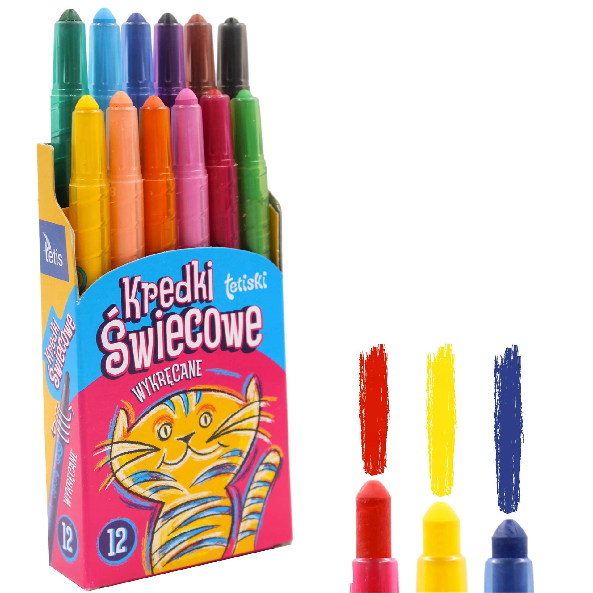 Set 12 Pastelli A Olio Setosi, Rotanti E Lavabili, Con Pennello, Per Bambini E Artisti, Colori Brillanti