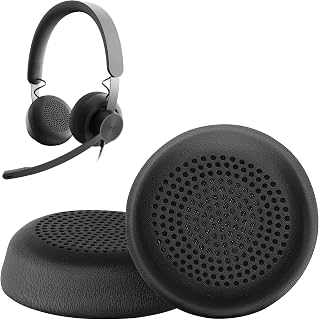 kwmobile 2X Ohr Polster für Logitech Zone Wired Ohrpolster - Ersatz Ohrpolster - Kopfhörer Ersatzteile - Kopfhörer Ersatzpolster für Over Ear Headphones
