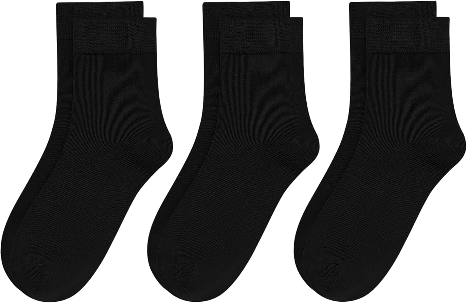 Womens Viscose Bamboo Crew Socks Thin Casual Ultra Soft Colorful Above Ankle Socks Breathable Comfortable 3/6 Pairs