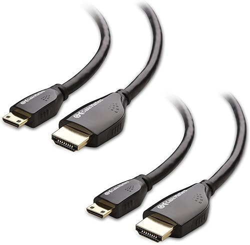 Cable Matters Cable HDMI a mini HDMI de alta velocidad de 6 pies mini HDMI a HDMI listo para resolución 4K