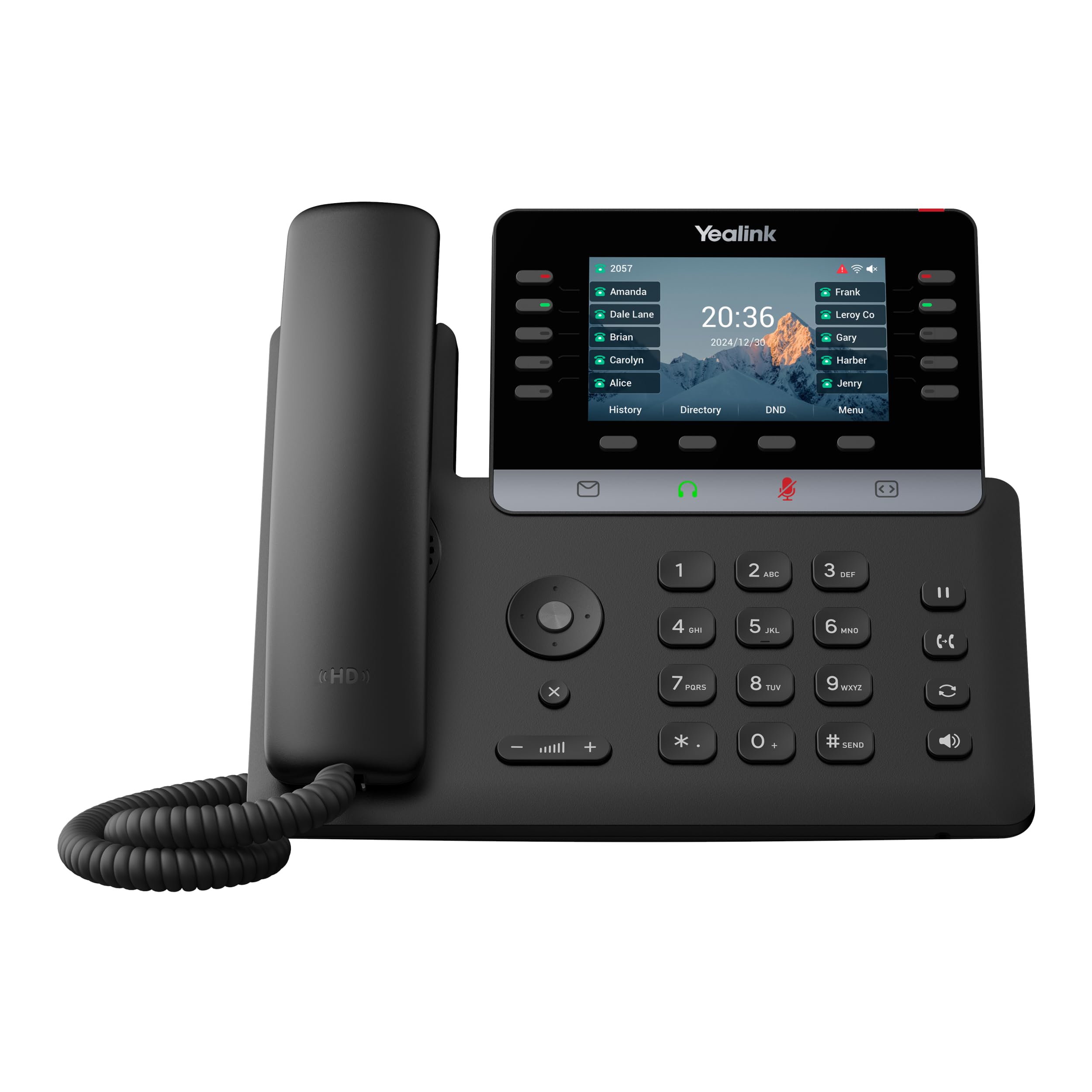 Yealink Dark/Green -Sip-T74w