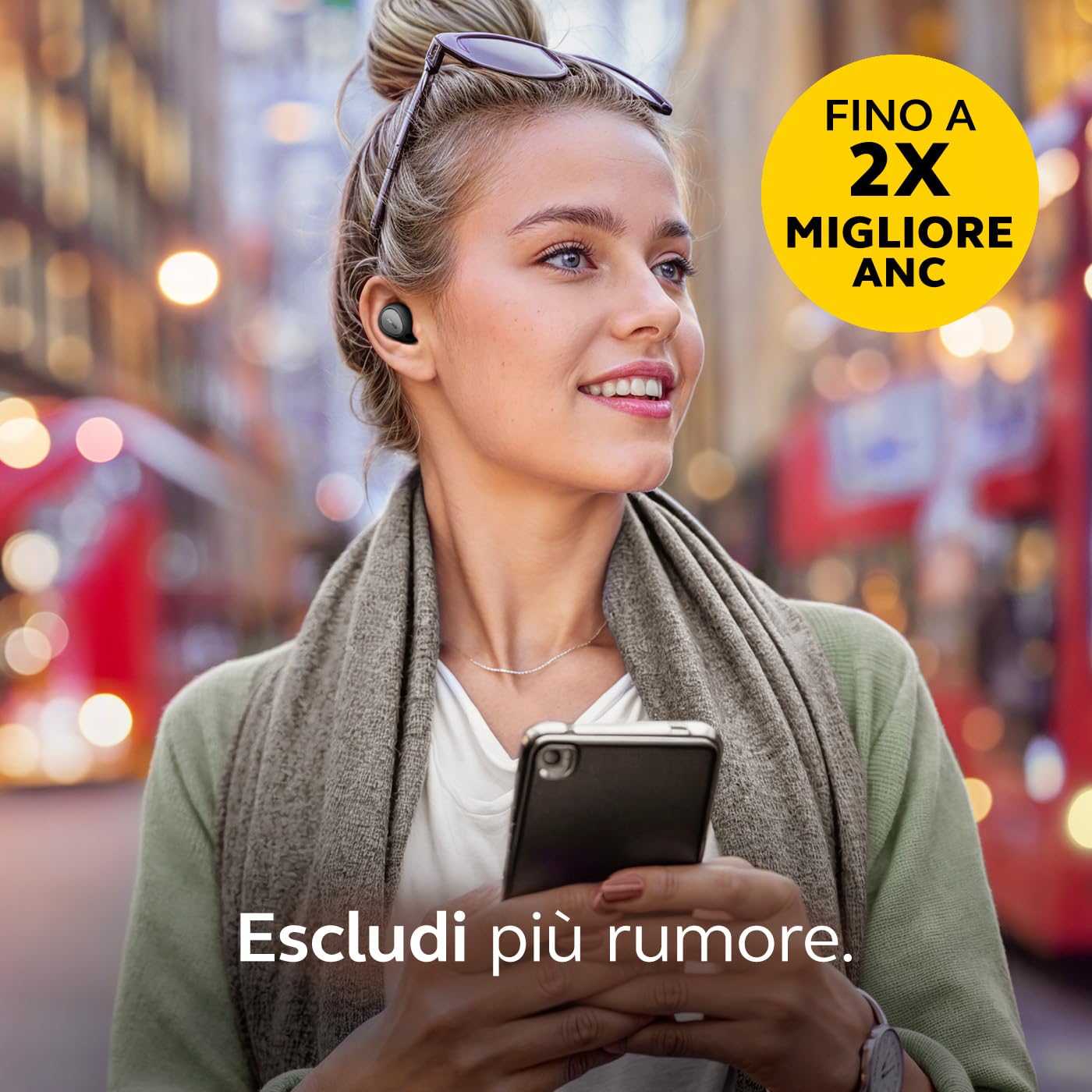 Jabra Elite 10 Gen 2 Auricolari Bluetooth Wireless, Audio Spaziale Ottimizzato, Custodia Intelligente con Tecnologia LE Audio, Design Semi-aperto, Advanced ANC e 6 Microfoni Integrati – Nero titanio
