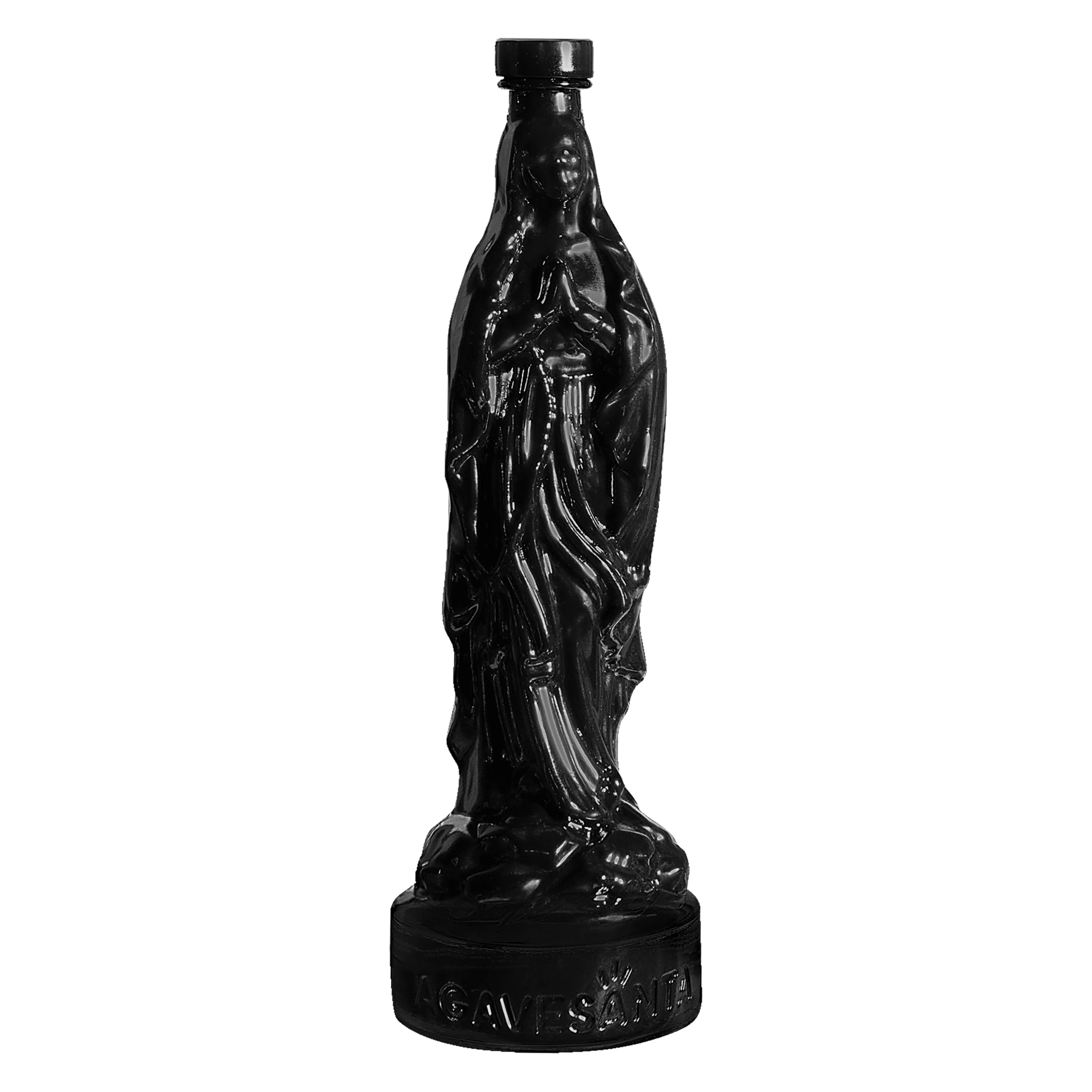 AGAVESANTA, Distillato di Agave 100% Prodotto in Messico e Affinato in Italia, Iconica Bottiglia a Forma di Madonna, con l'Aggiunta di Ibisco e Legno di Cedro, 50 cl, 40% Vol