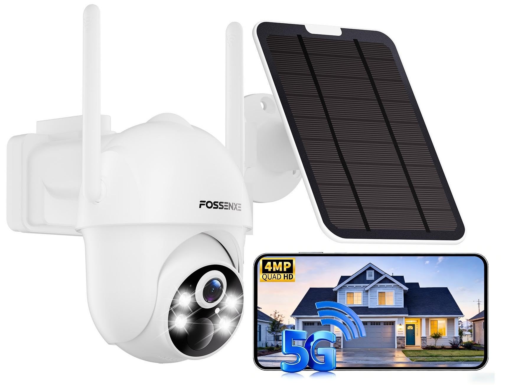 2k wireless outdoor security camera with 360° view pan/tilt