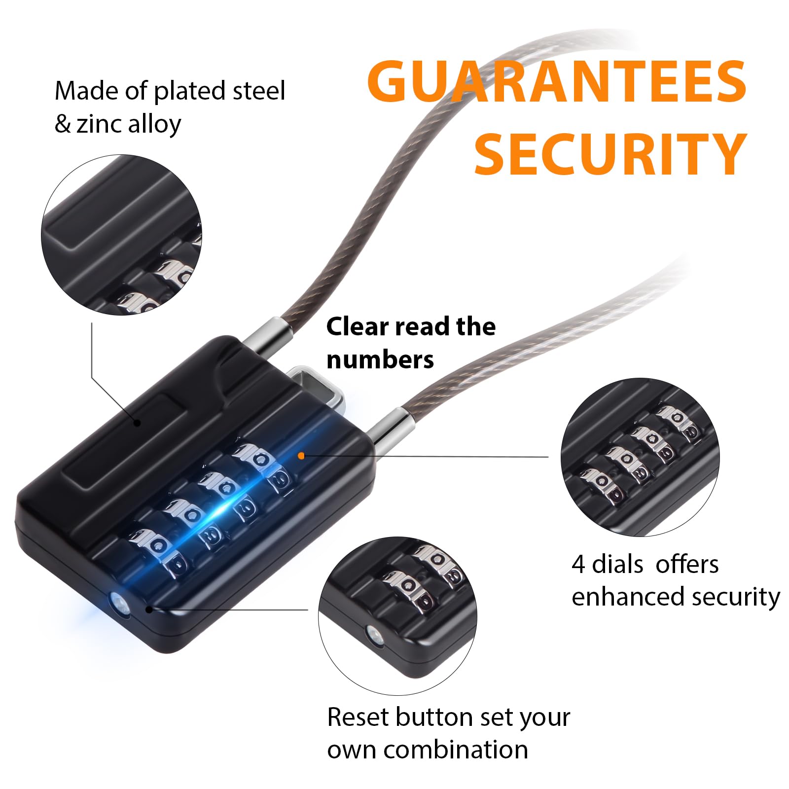 SEPOX® Compact Design Twins Resettable 4-Digit Combination