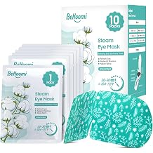Steam Eye Mask, 10Packs Heated Eye Mask, Self Heating Disposable SPA Warm Compress for Eyes Sleep Mask, Travel Essentials &amp; Relaxation Gifts for Women (Unscented)