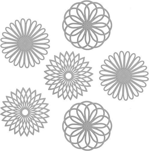 Miniatura 9 de Alfombrillas de silicona para ollas y sartenes calientes, almohadillas y tapetes multiusos tallados intrincadamente, tapete de mesa de cocina