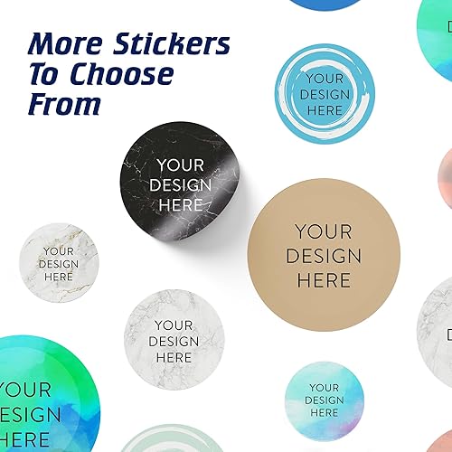 Vista 793 de DayStar Custom Signs & Design - 100 adhesivos de vinilo personalizables, con texto, imagen, diseño y logotipo; adhesivos para logotipo de embalaje