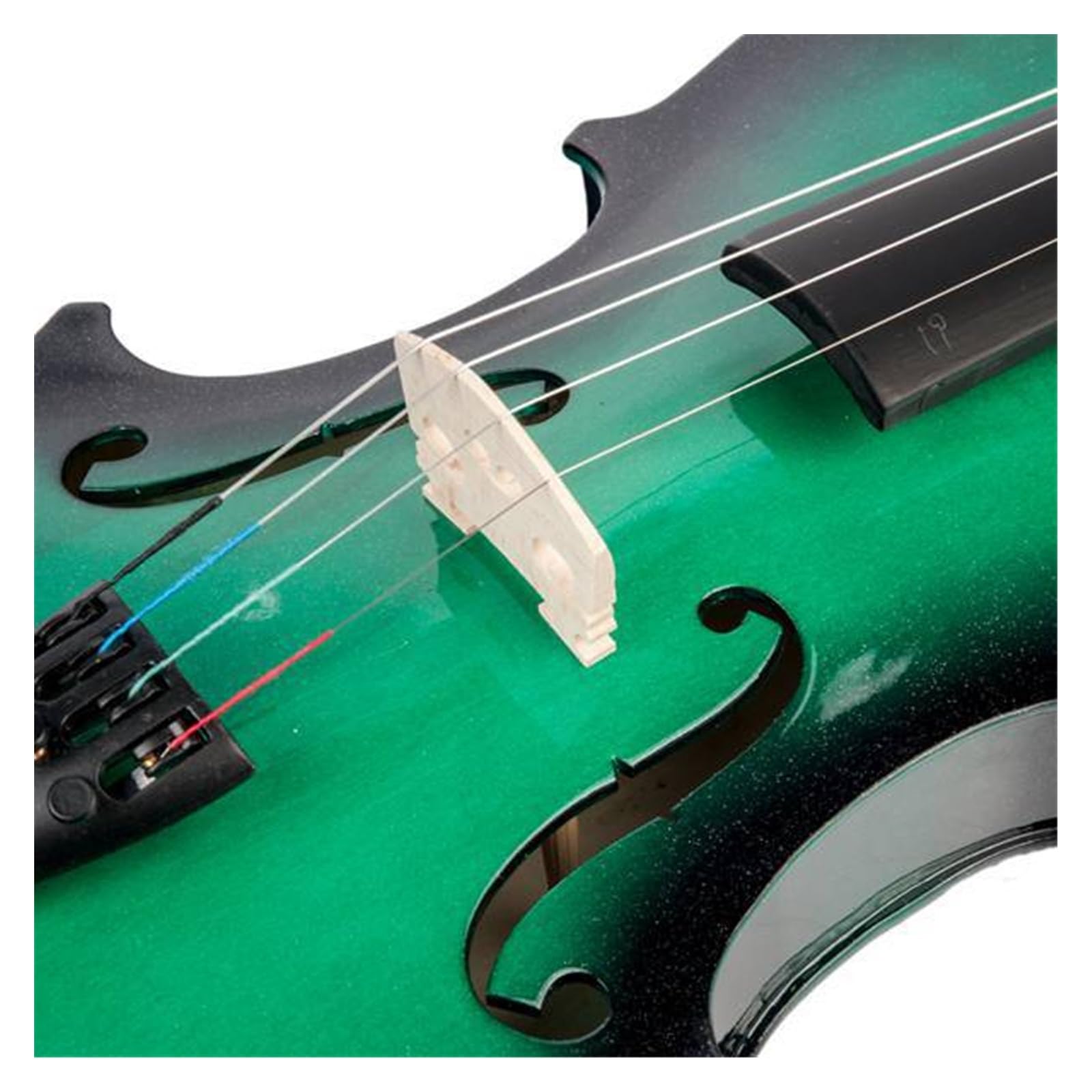 高品質 バイオリン フルサイズ 緑色ケース付き Amazon | 練習用 4/4 サイズ カラーバイオリン グリーン
