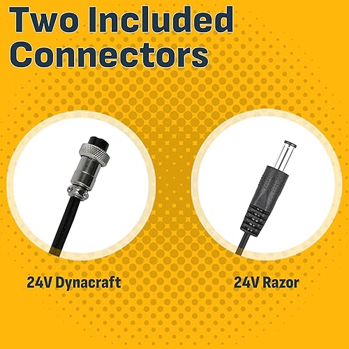 Miniatura 2 de Schumacher CR8 Cargador de batería universal para juguetes de montar  1.5 amperios, 24 V  para Dynacraft, Razor, Huffy  Conectores incluidos