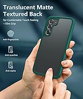 Vista 7 de FNTCASE Funda para Samsung Galaxy S23: funda móvil resistente a prueba de caídas Diseño delgado híbrido de TPU con textura mate a prueba de golpes