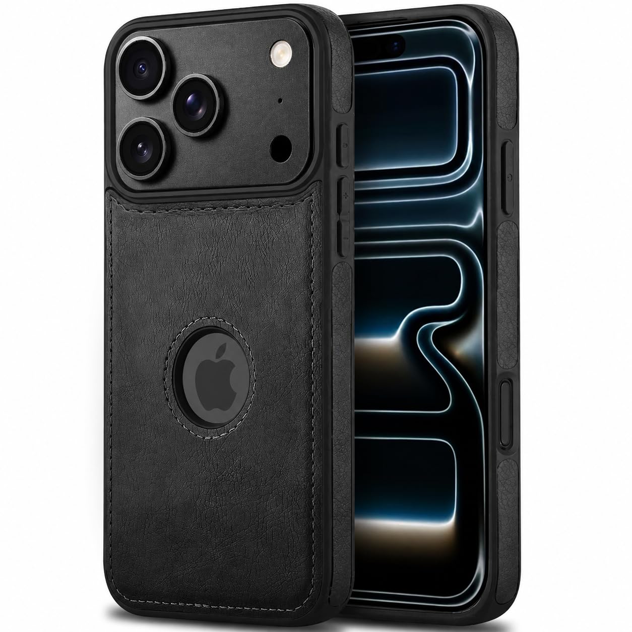 TheGiftKart Genuine Leather Finish Back Cover Case for iPhone 17 | Shockproof Design | Raised Edges for Camera & Screen Protection | Stunning Minimalist Design Back Case Cover (Chrome Sides, Brown) — Amazon image 29