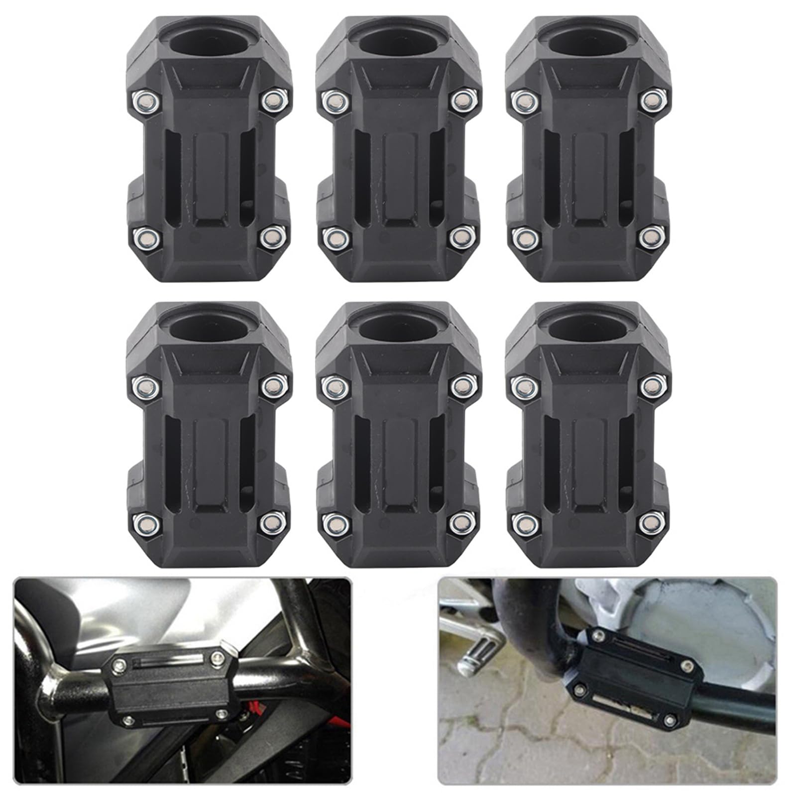 Bloc De Pare-chocs, 3 Paires De Protection De Moteur De Moto Universelle, Décor De Protection De Bloc De Pare-chocs, Blocs De 22/25/28 Mm, Curseur De Barre De Collision Adapté Pour R1200GS R1150GS