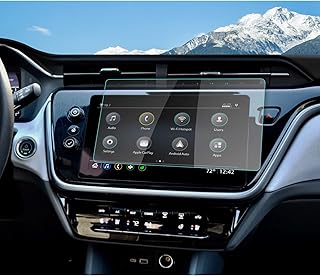 R RUIYA Chevy Bolt EV Screen Protector 2023 HD Tempered Glass Protector for 2022 2023 Chevrolet Bolt EV EUV 10.2Inch MyLink Touch Display Anti Scratch High Clarity Clear Protective Film (2022 Tempered film)