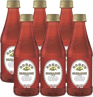 Rose’s Sweetened Grenadine Syrup 12oz Bottle | Perfect for Cocktails, Beverages, and Mixers