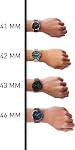 Emporio Armani Men's AR1807 Dress Black Leather Watch, White & Black Leather, 46 mm, Quartz Watch,Chronograph,Quartz Movement
