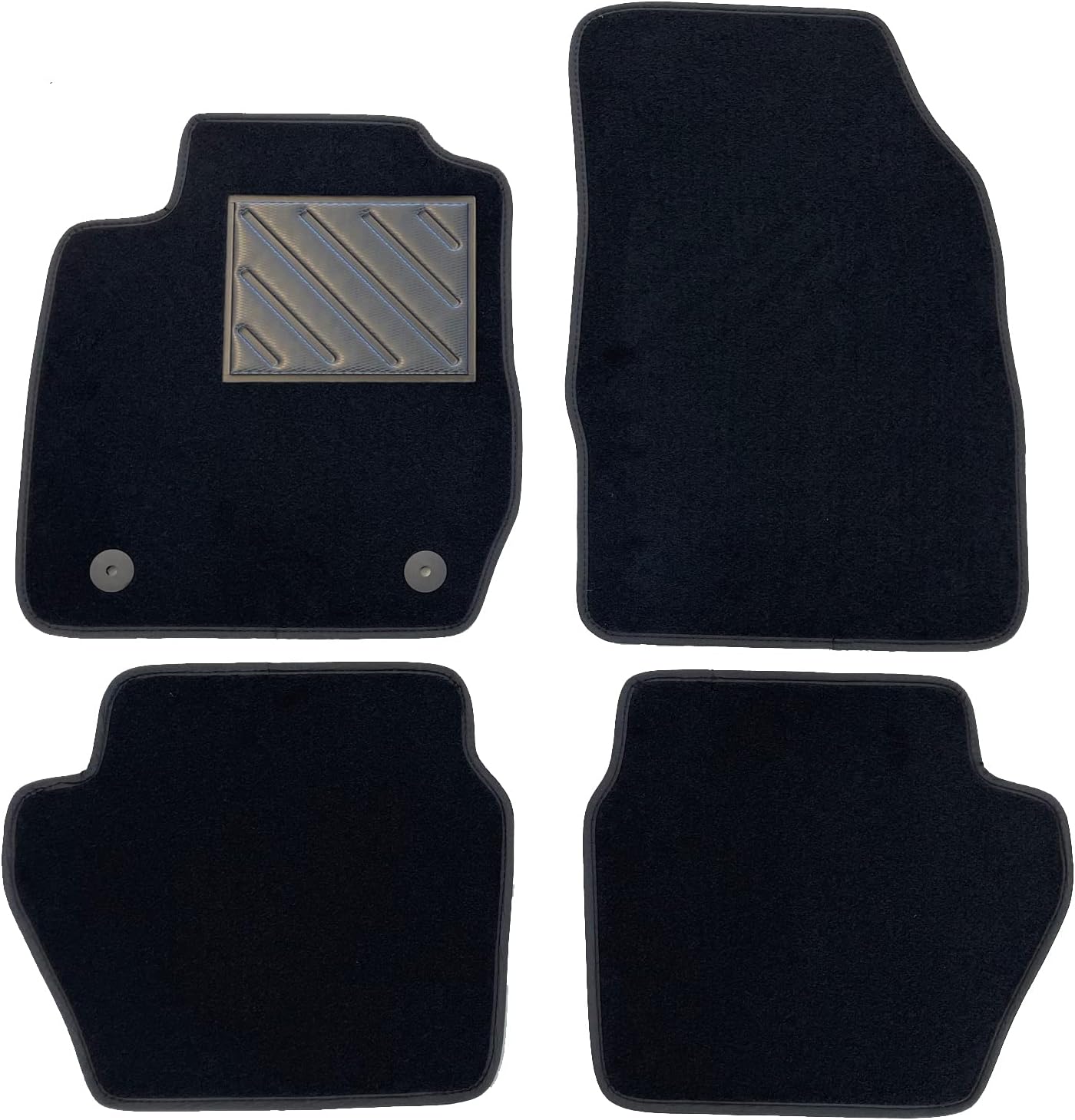 Tappetini Auto Per Ford Fusion Restyling 2005-2008 - Su Misura, Antiscivolo, Gomma Rinforzata, Battitacco, MTC Automotive