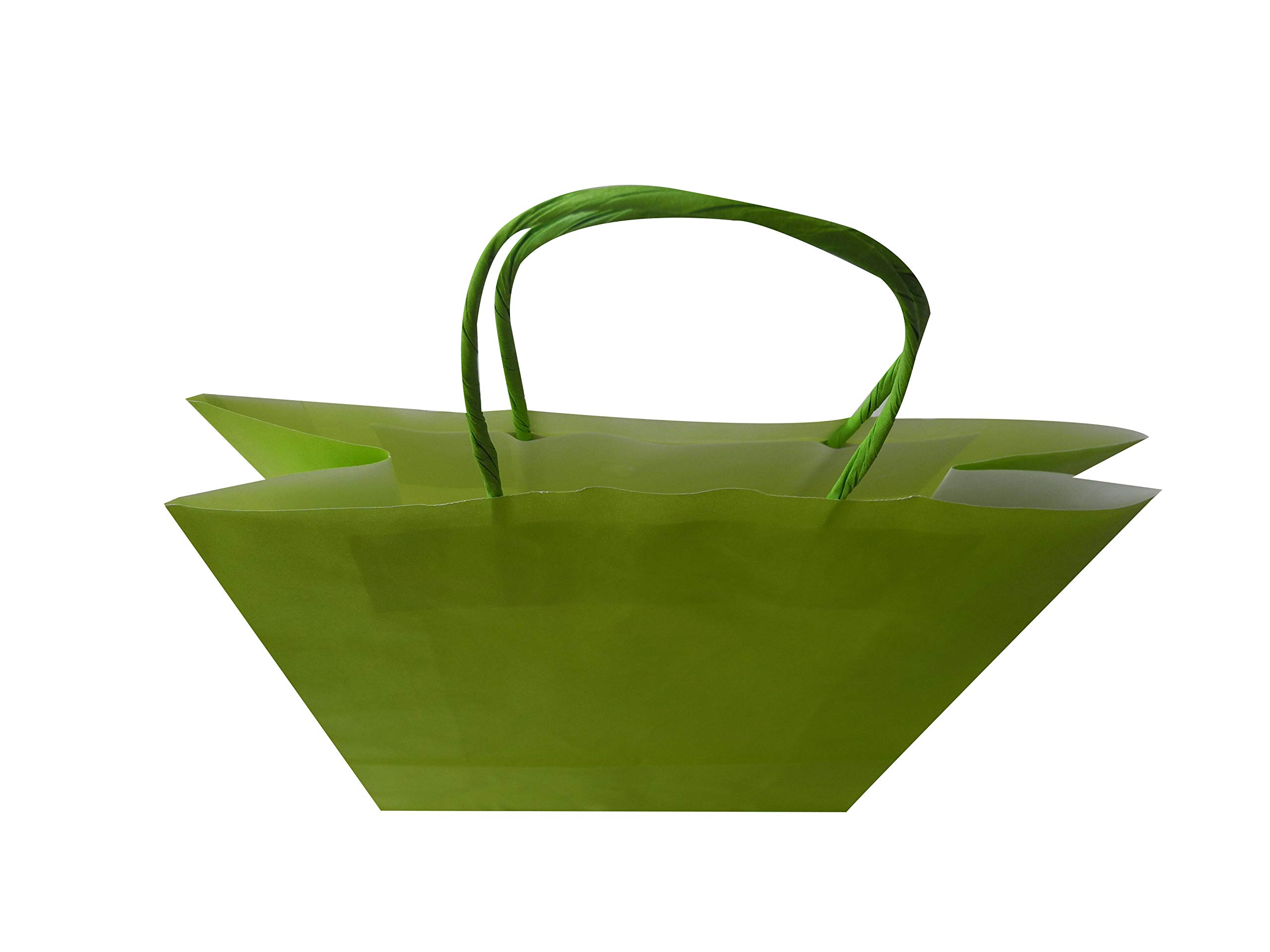 Carte Dozio - Shopper in Kraft color Verde Acido, maniglia ritorta, f.to 23+10x32, cf 25 pz