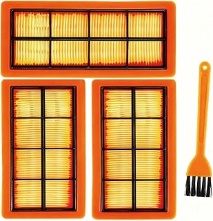 3 filtros planos plisados ​​KFI 7420, repuestos y accesorios compatible aspiradoras de cenizas y sólidos, para Kärcher AD2 Battery AD3 AD4 Premium AD3.000, AD3.200, número de pieza 6.415-953.0