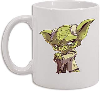 Taza sublimada personalizada Yoda chibi coleccionable 11 onzas
