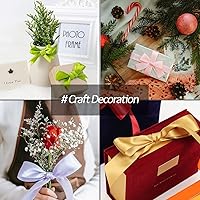 Vista 3 de Cinta de satén de poliéster de una sola cara de 5/8 pulgadas de ancho x 100 yardas, cinta de satén para manualidades, regalo, lazos para el cabello