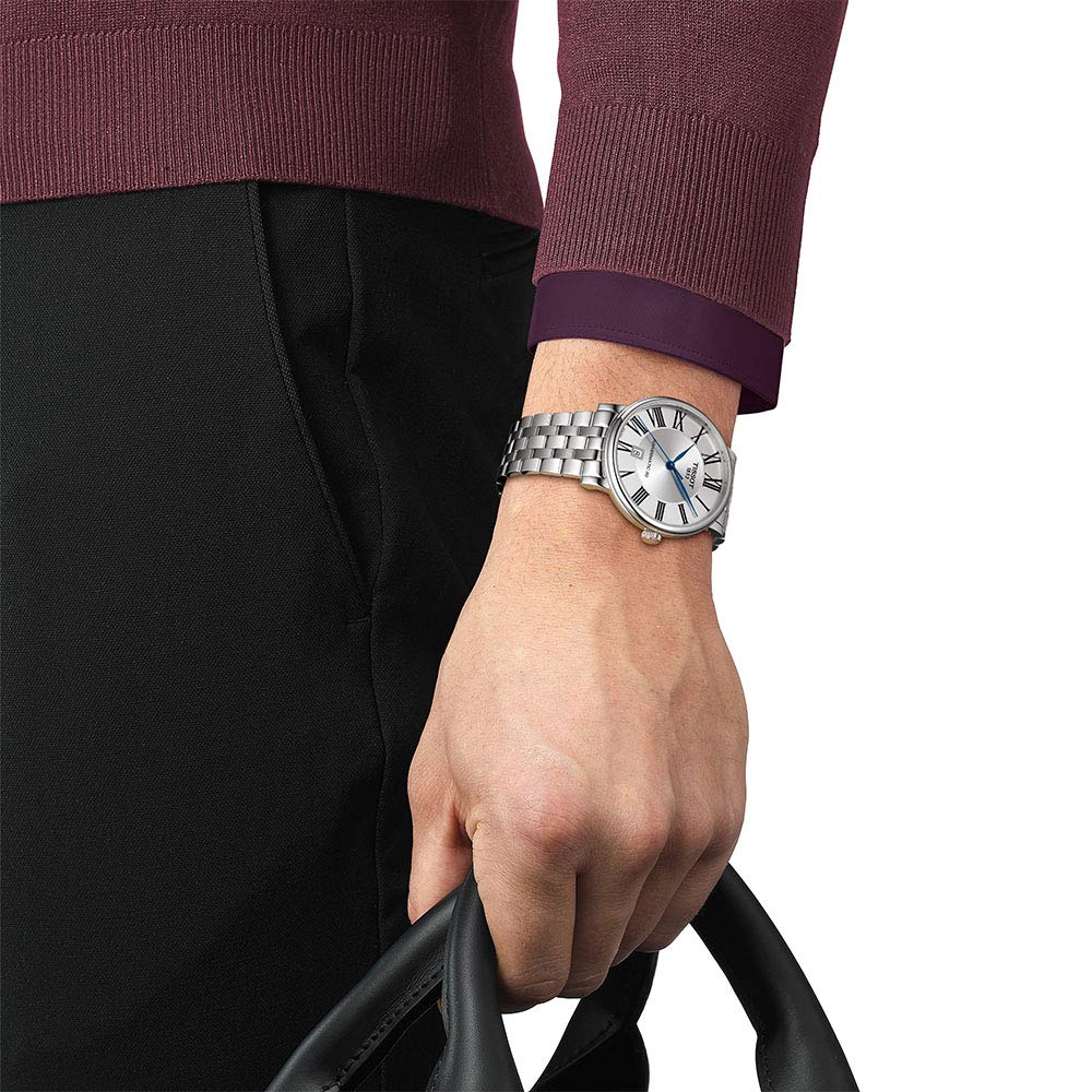 Tissot Reloj automático T1224071103300, Plata, Pulsera
