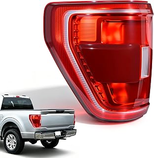 Tail Lights Compatible with 2021 2022 2023 Ford F150 with BlindSpot Left Driver Side Rear Light Tail Lamps Assembly,Waterproof Replacement ML3Z-13405-C ML3Z-13405-B