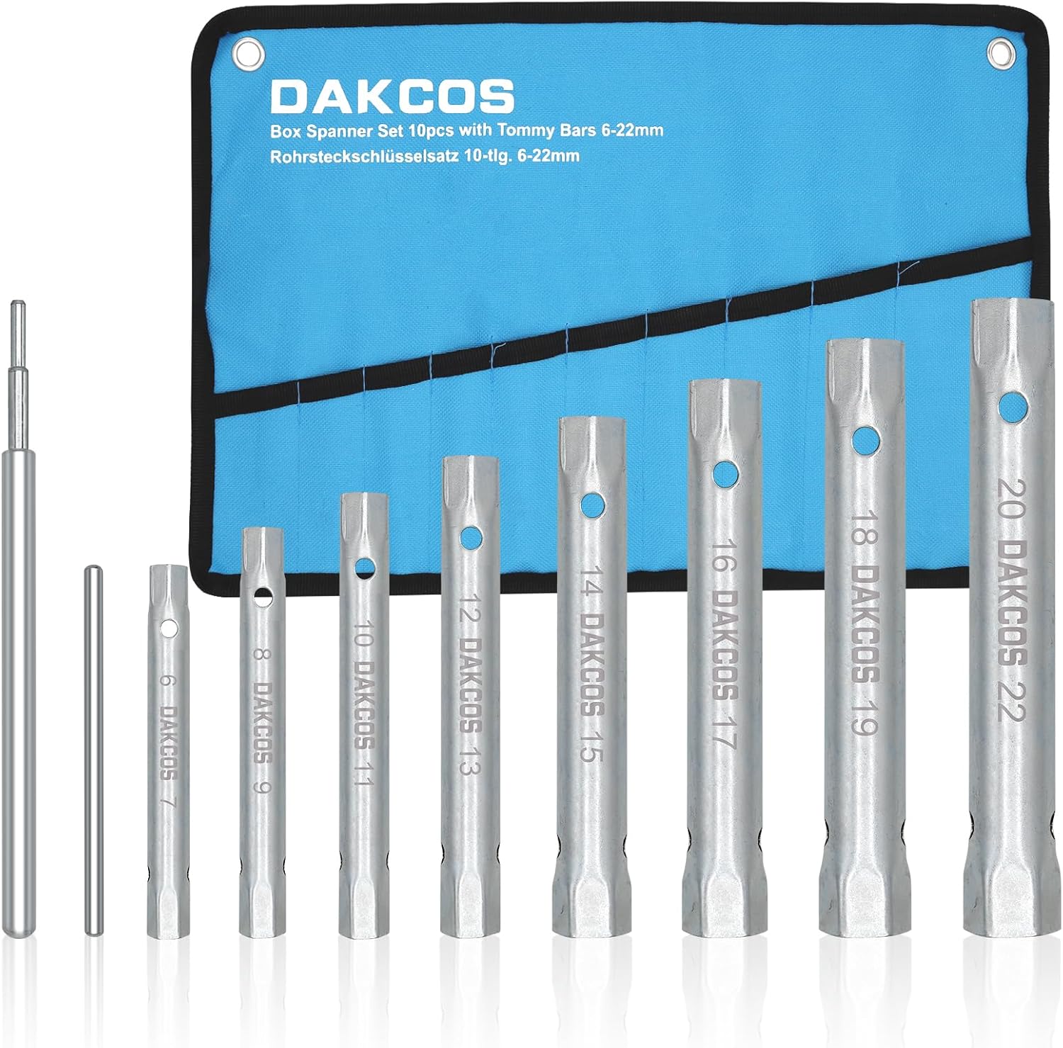DAKCOS 10Pcs Plumbers Spanner Wrench Set Shower Valve