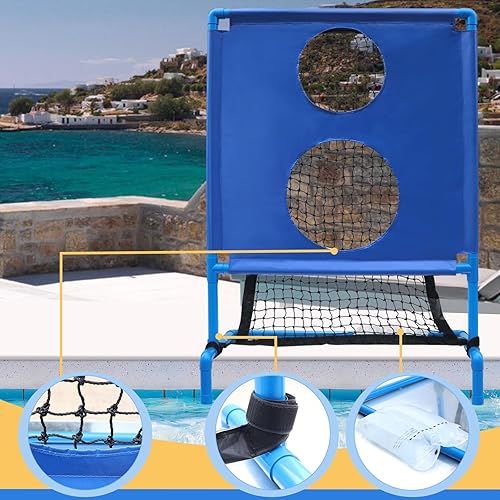 Miniatura 2 de Juego de fútbol de piscina con diseño de dos agujeros, adecuado para deportes acuáticos con múltiples pelotas