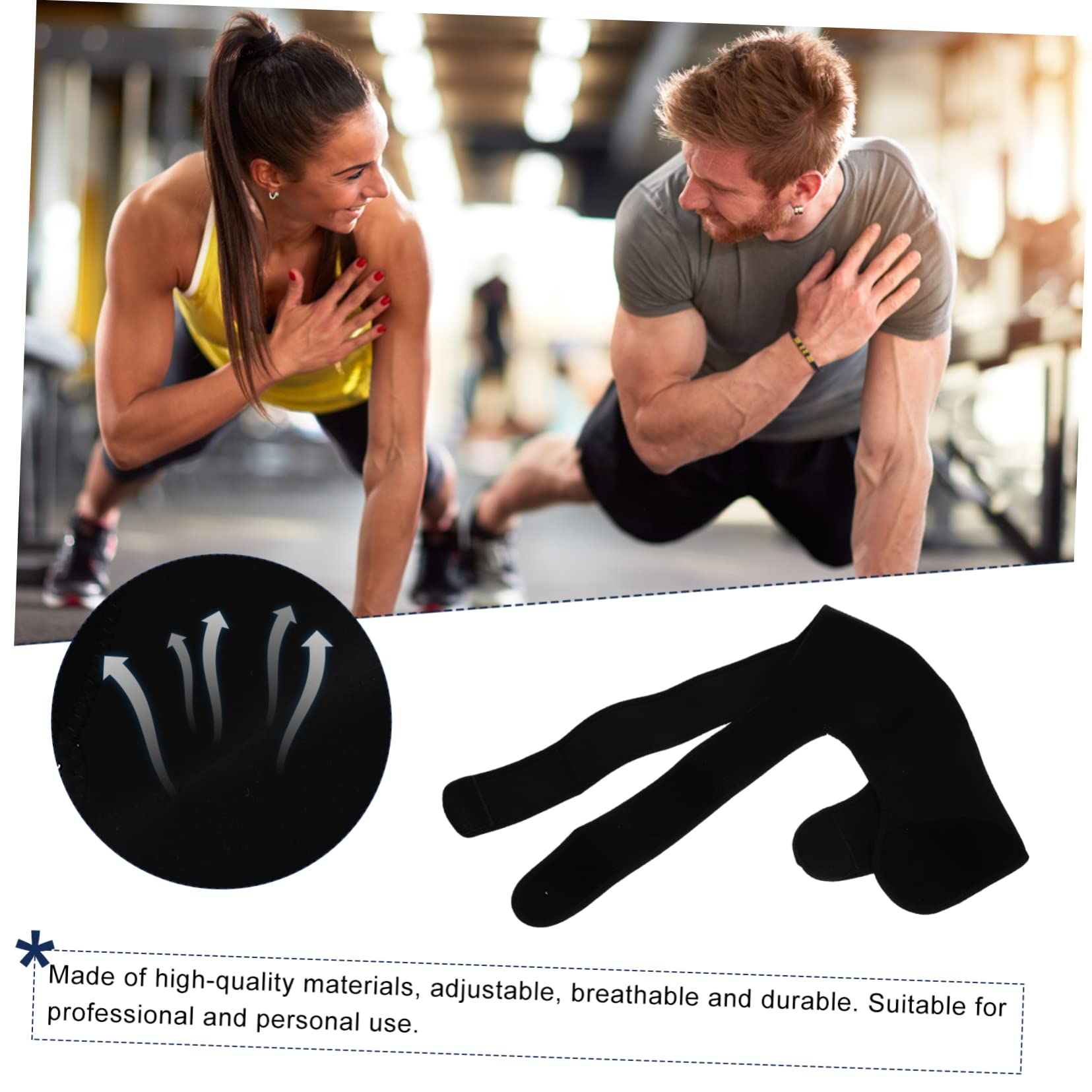 FRCOLOR Shoulder Pad Hooks Shoulder Immobilizer Sling for Sports Breathable Pad