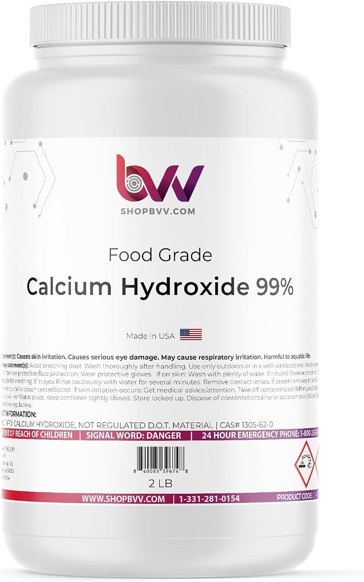 Hidróxido de calcio 99,9% (cal hidratada) Grado alimenticio Vitacal®H 2LB