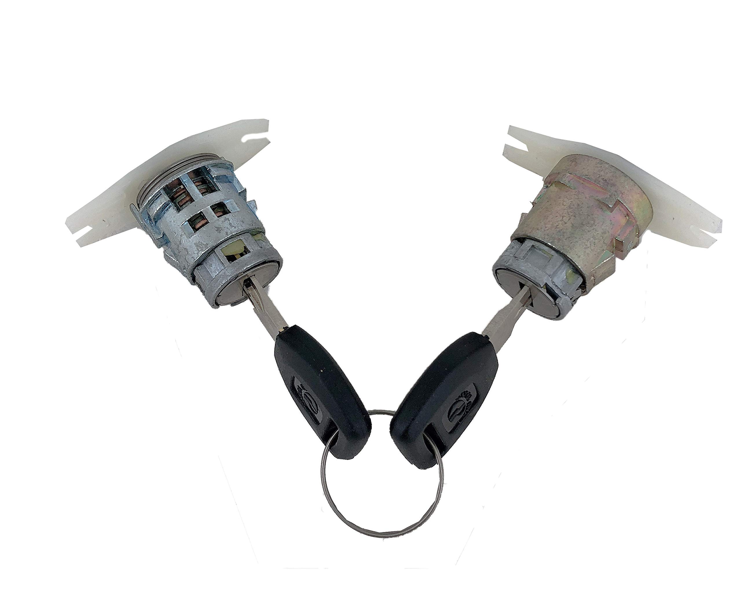 Golden Selection Door Lock Cylinder With 2 Keys Compatible With 90-98 Acura TL 2.5L Honda Accord 2.2L 3.2L L5 L4 Odyssey 2.7L 2.3L 72145-SM4-003 72146-SM4-003 72145-SV4-003 72146-SV4-003